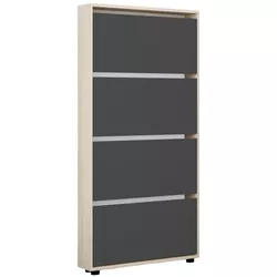 купить Полка для обуви Mobildor-Lux Leo Slim 70x16x164H cm Sonoma/Anthracite в Кишинёве 
