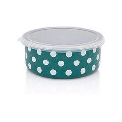 cumpără Container alimentare Metalac 57045 Recipient emailat Green Dots 16cm, 1.3L, capac din plastic în Chișinău 