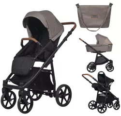 купить Детская коляска Riko Carucior 2in1 Basic Idol 03 Cappucino в Кишинёве 