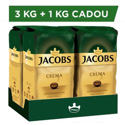 Набор 3+1 кг Кофе в зернах Jacobs Crema, 4кг