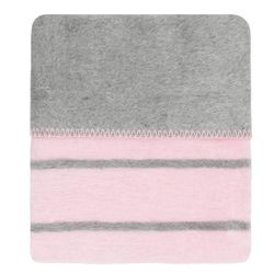 cumpără Textile de casă Zaffiro Cuvertura de pat bumbac  75 x 100 cm Light pink strips with grey în Chișinău 