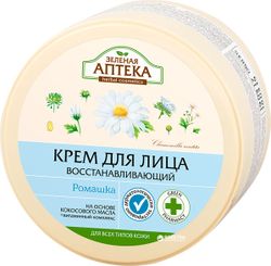 Зеленая аптека. Крем для лица "Ромашка восстанавливающий" 200 мл.