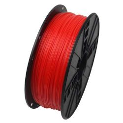 PLA 1.75 mm,  Fluorescent Red Filament, 1 kg, Gembird, 3DP-PLA1.75-01-FR