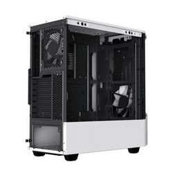Case ATX GAMEMAX Contac COC, w/o PSU, 1x120 & 1x140mm ARGB fan, TG, 2xUSB 3.0, RGB HUB, White/Grey