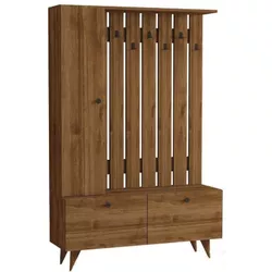 cumpără Mobilă pentru antreu Trendy Lala, Nuc, 112x170x35cm (GTR005929) în Chișinău 