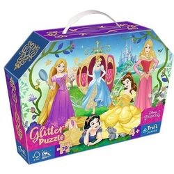 cumpără Puzzle Trefl 53017 Puzzles - 70 glitter in a box - Happy Princesses / Disney Princess în Chișinău 