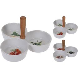 cumpără Set veselă Excellent Houseware 38875 Емкость для аперитива тройная 20x20cm în Chișinău 