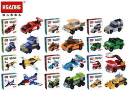 Конструктор Hsanhe mini Car 12X12X4cm, 12 видов (N6027)
