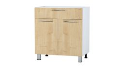 Kitcen lower cabinet with 2 doors and 1 box, 800 mm