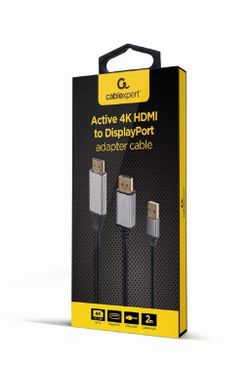 Adapter DP M to HDMI M  Active 4K Cablexpert "A-HDMIM-DPM-01" Display port male to HDMI male