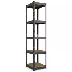 купить Cтеллаж складской Nex Home Raft metalic Budget 1800x400x400mm, 5 rafturi MDF, antracit в Кишинёве 