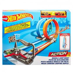 Mattel Hot Wheels Портативный трек Двойная петля