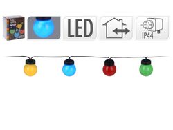 Гирлянда уличных ламп 10LED, 5cm, разноцветные