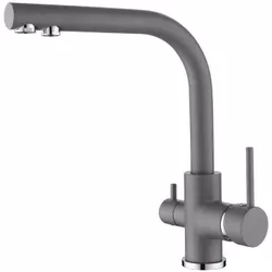 купить Смеситель кухонный Helika-AquaSanita 2663L-202 AKVADUO LONG Alumetallic в Кишинёве 