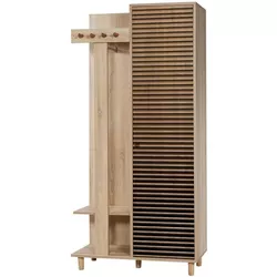 cumpără Mobilă pentru antreu Trendy Garmanto 90-220, Stejar Sonoma, 90x192x36cm (GTR005932) în Chișinău 