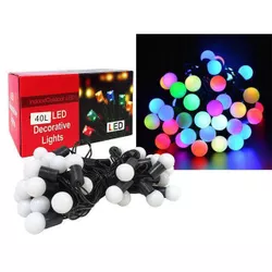 cumpără Ghirlandă Promstore 37394 Огни новогодние Шарики 40LED разных цветов, 5.5m, in/out în Chișinău 