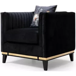 cumpără Fotoliu Trendy Bellino-Negru 85x75x83cm în Chișinău 