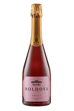 Milestii Mici Moldova de Lux, игристое вино сладкое розовое, 0,75 л
