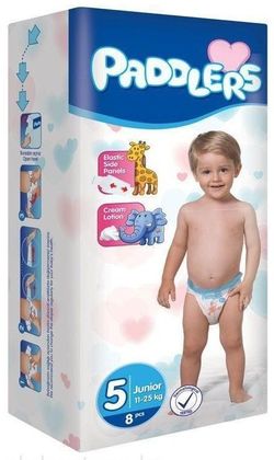 Подгузники Paddlers Mini №5 Junior 11-25kg 8