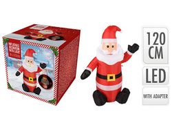 Figurina "Mos Craciun gonflabil" LED 120cm, compresor