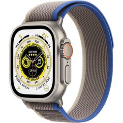 купить Смарт часы Apple Watch Ultra GPS/Cellular Titanium 49mm Blue/Gray MQFV3 в Кишинёве 