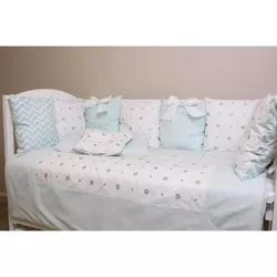 купить Детское постельное белье PernaMea Set lenjerie 8 piese Perne Turcoaz (PM.101650/3) в Кишинёве 