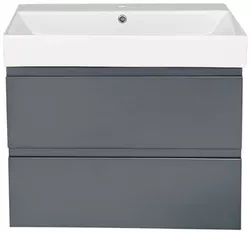 купить Шкаф под умывальник Bayro подвесной Studio Stance 700 антрацит мат в Кишинёве 
