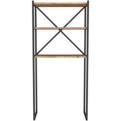 купить Этажерка Bofigo Для стиральной машины, металлический каркас, 66x34x160 см, Дуб (13-03-02) в Кишинёве 