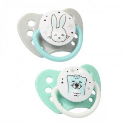 BabyOno пустышка cиликоновая анатомическая, 0-3 мес, 2 шт