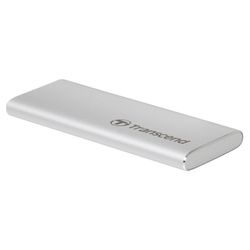 1.0TB  Transcend Portable SSD ESD260C Silver, USB-C 3.1 (81.4x33.6x7.5mm, 33g, R/W:520/460MB/s)