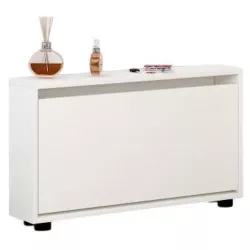 cumpără Raft pentru încălțăminte Mobildor-Lux Leo Slim 70x16x47H cm White în Chișinău 