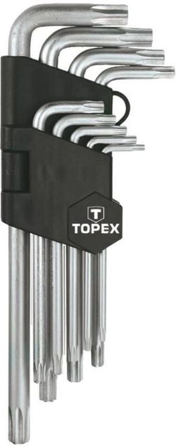 cumpără Set de unelte de mână Topex 818 Chei Torx lungi T10-T50 (1set-9buc) (35D961) în Chișinău 