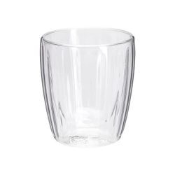 купить Стакан Excellent Houseware 18431 Set cani de cafea Ribbel 125ml, 2buc, cu dublu sticla в Кишинёве 