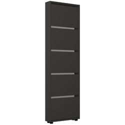 купить Полка для обуви Mobildor-Lux Leo Slim 90x16x203H cm Anthracite в Кишинёве 