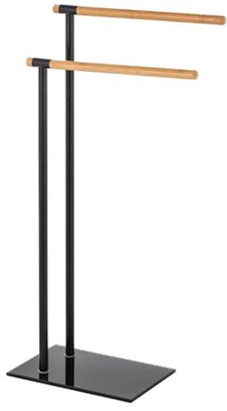 cumpără Suport prosop Bisk 07617 Suport stationar p/u prosoape (negru/lemn) în Chișinău 