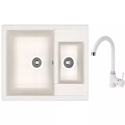 купить Мойка кухонная со смесителем Dr.Gans Astra 620K + SanDonna F 7073 alb в Кишинёве 