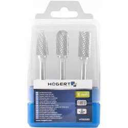 купить Набор головок, бит, насадок Hoegert HT6D580 фрезы по металлу 3 шт. в Кишинёве 