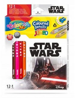 Цветные карандаши Jumbo - Colorino Disney Star Wars