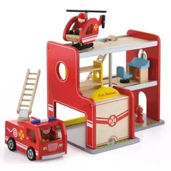 купить Игрушка Viga 50828 Fire Station w/Accessories в Кишинёве 