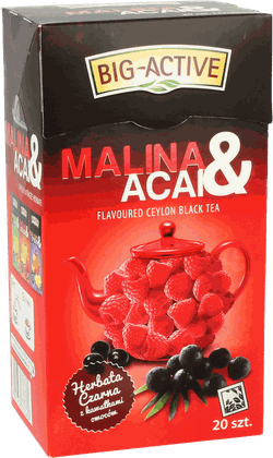 Чай черный Big Active with Raspeberry & Acai, 20 шт