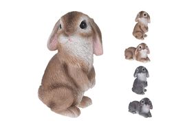 Статуэтка "Кролик с опущенными ушами" 16cm, керамика
