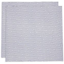 купить Аксессуар для пеленания Jollein 535-852-68008 Pelinci de muselina Miffy Miffy Stripe Navy, 115x115cm, 2buc в Кишинёве 