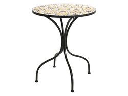 Masa Bistro Mozaic 60X72cm, metal/piatra