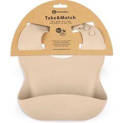 cumpără Bavețică Petite&Mars 706818 Baveta moale din silicon Take&Match Desert Sand în Chișinău 
