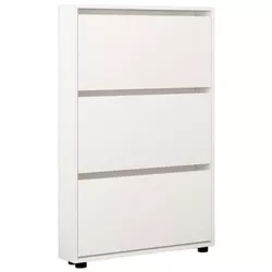 купить Полка для обуви Mobildor-Lux Leo Slim 70x16x125H cm White в Кишинёве 