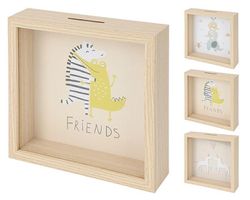 купить Декор Promstore 55179 Pusculita din lemn cu geam 20x20x5cm, lemn в Кишинёве 