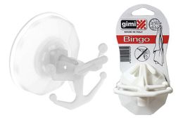 Cuier pe ventuza cu 5 cirlige Gimi Bingo-1, multicolore