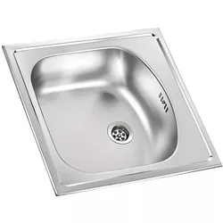 cumpără Chiuvetă bucătărie Asil 25190 pentru masa 500х400 h-100mm -0,4, inox, "Asil" în Chișinău 