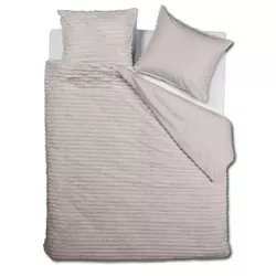 купить Постельное белье Riviera Maison 333127 Furry Stripes 240x200/220 Off-white в Кишинёве 