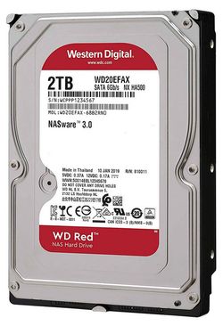 3.5" HDD 2.0TB-SATA - 256MB Western Digital " Red (WD20EFAX)", NAS, SMR